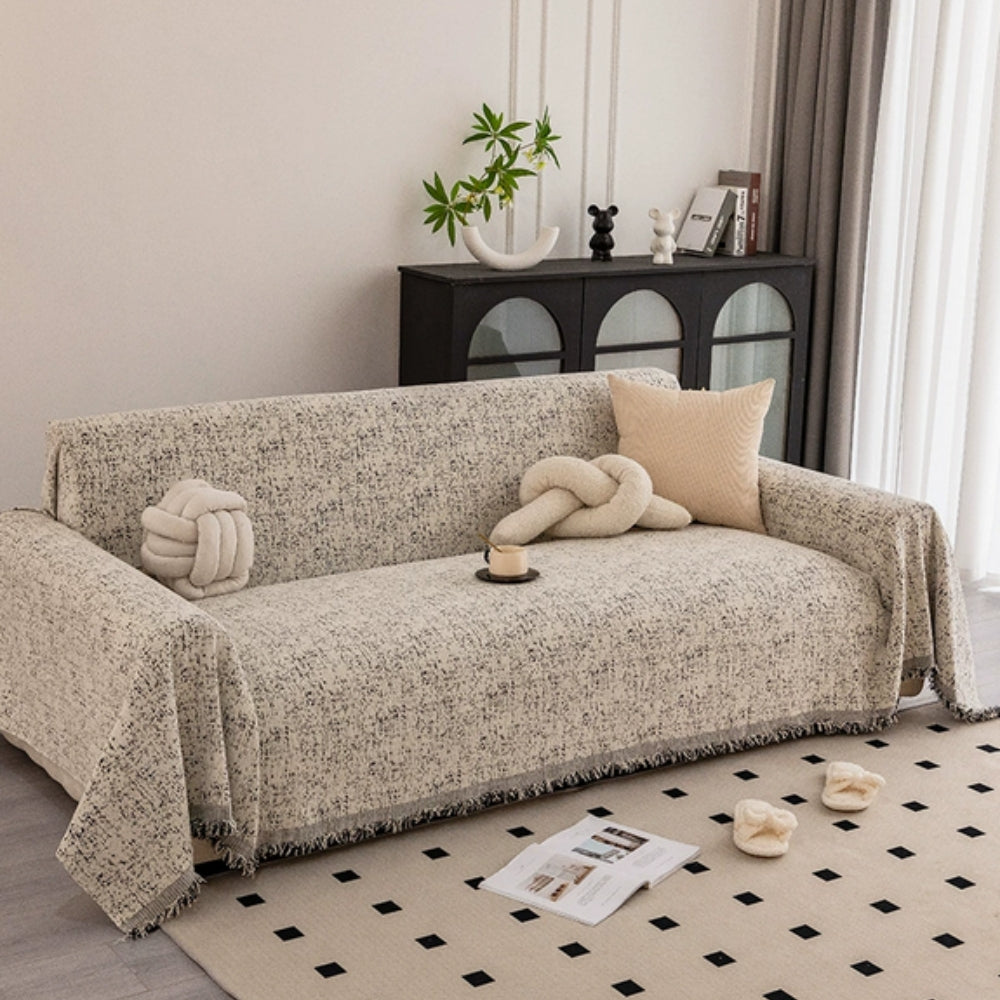 Speckled Chenille Sofa Cover