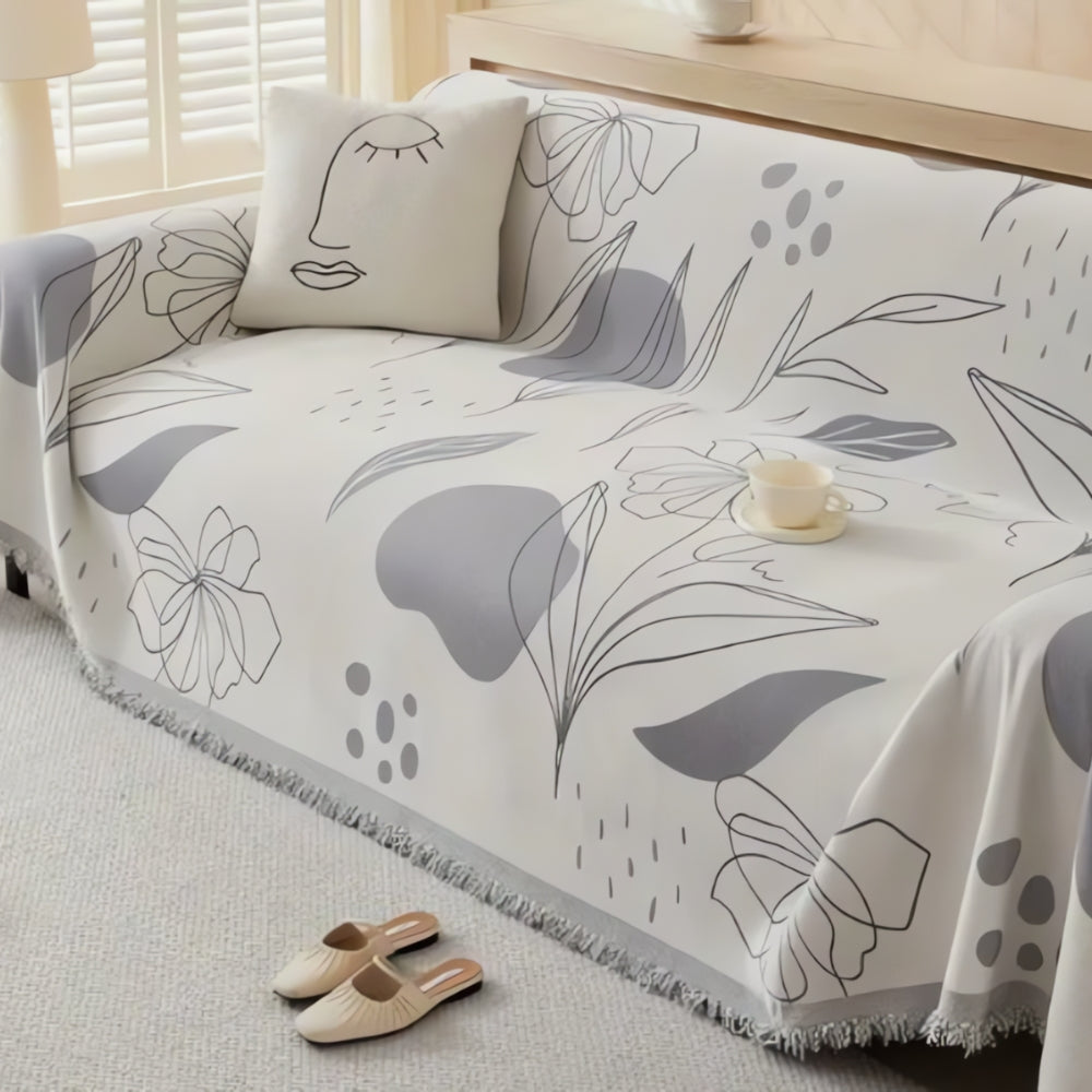 Chenille Sofa Wrap Closeup