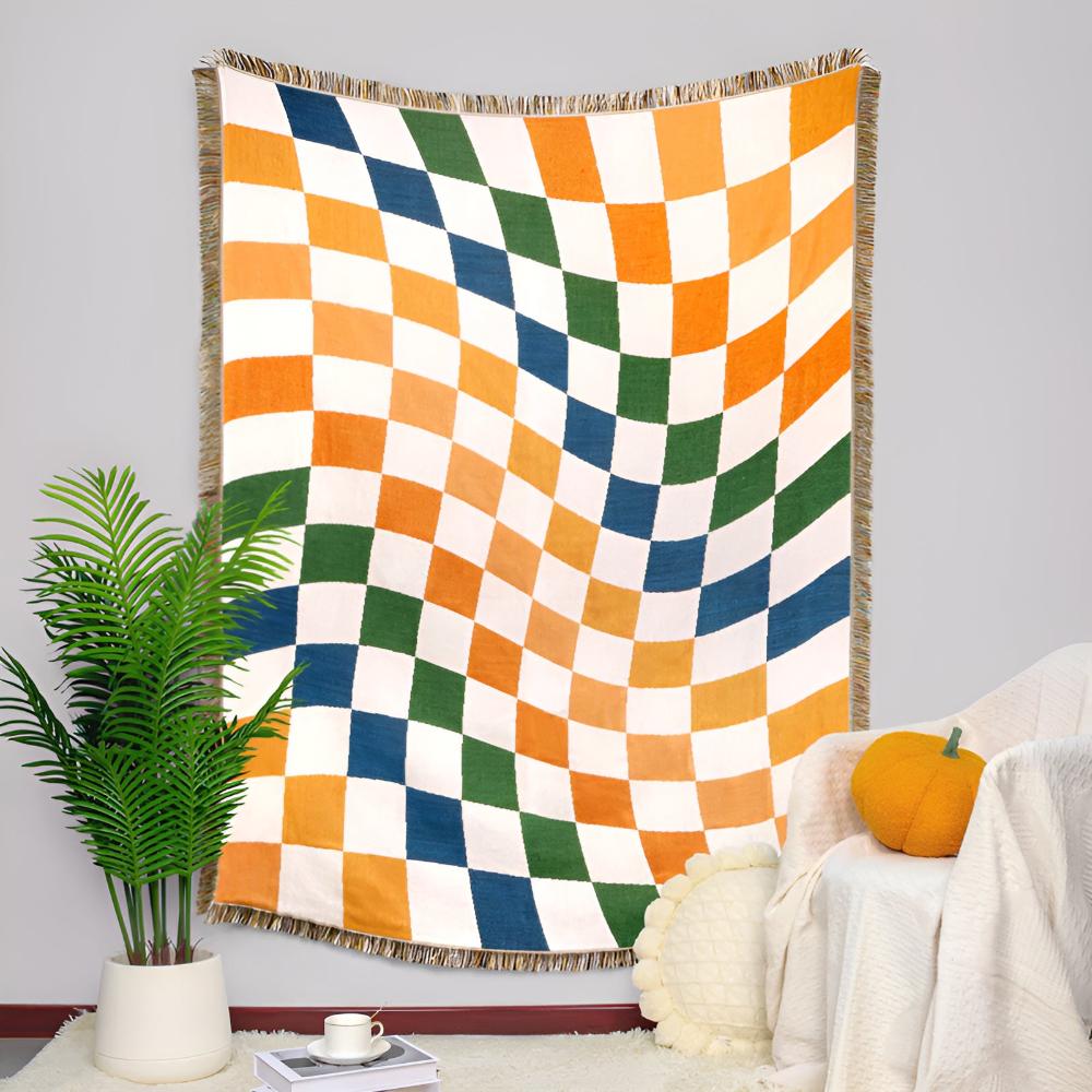 Checkerboard Blanket Detail