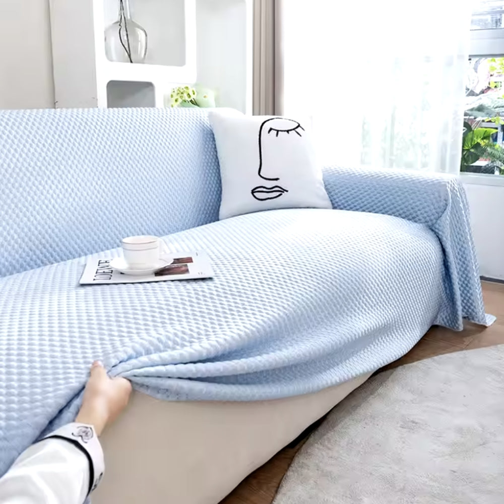 Breathable Sofa Cover Closeup