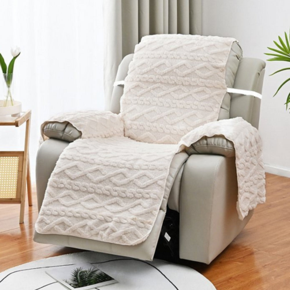 Diamond Pattern Microfibre Recliner Slipcover