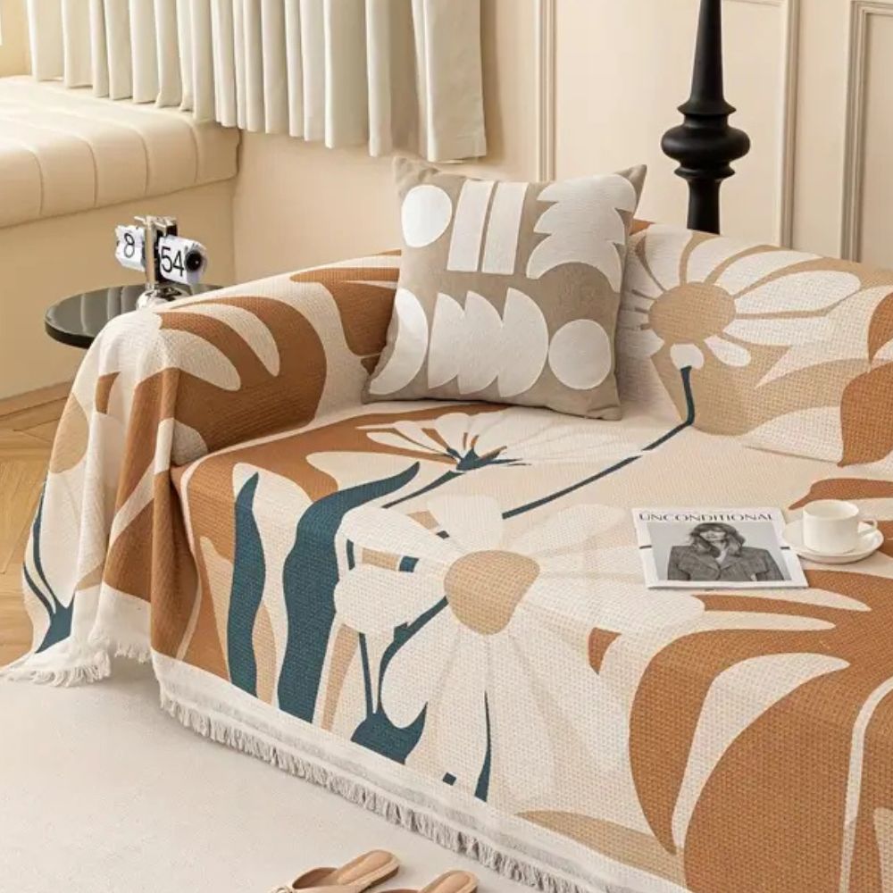 Microfiber Sofa Cover Closeup
