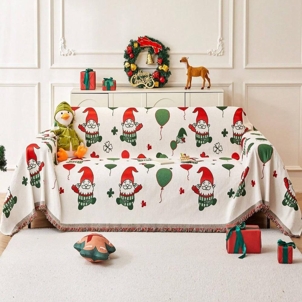 Christmas Gnome Sofa Cover