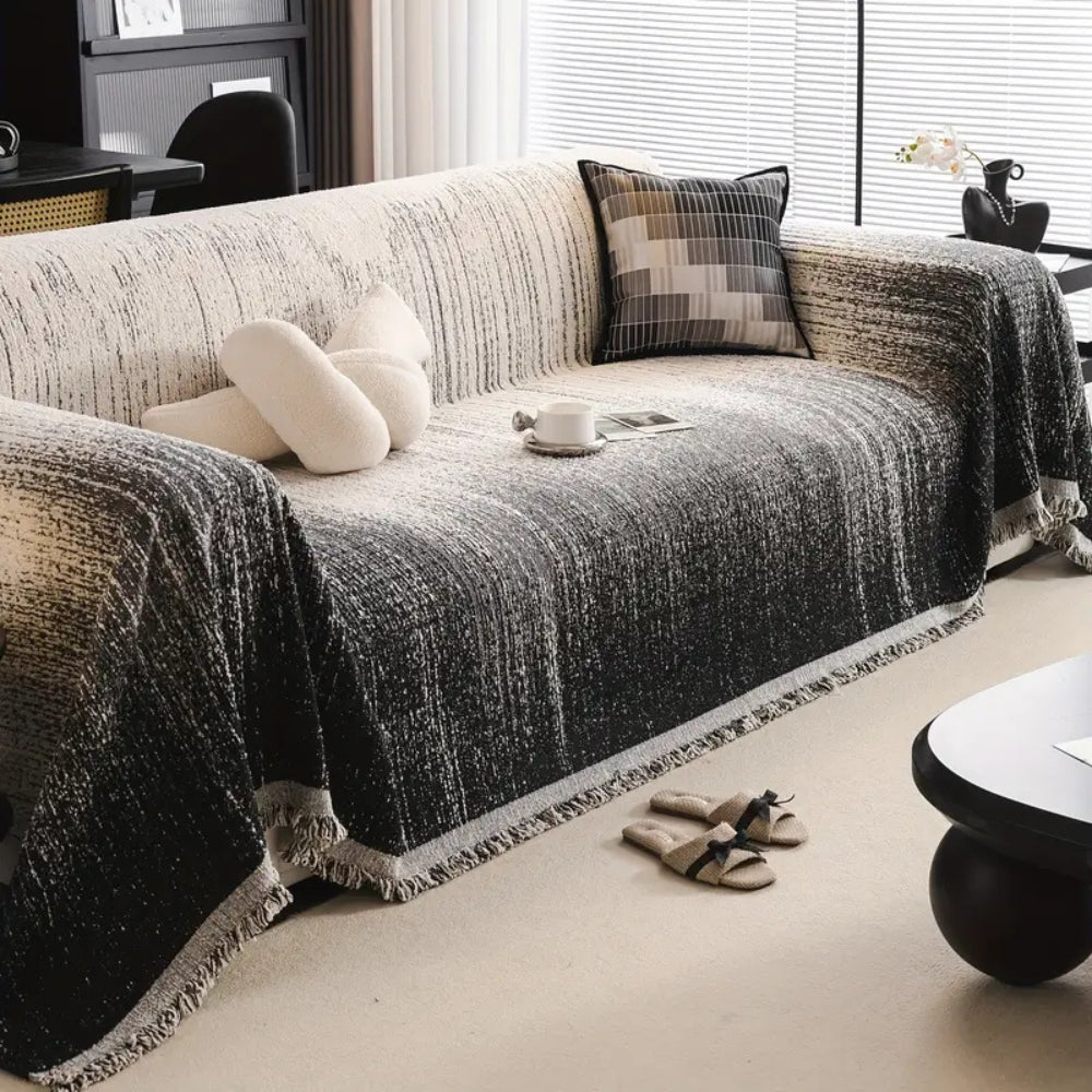 Chenille Sofa Cover Detail